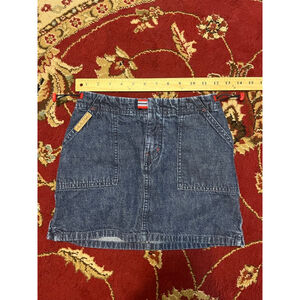 Vintage Embroidery Little Girl Ralph Lauren Denim Mini Preppy Skirt Size 10